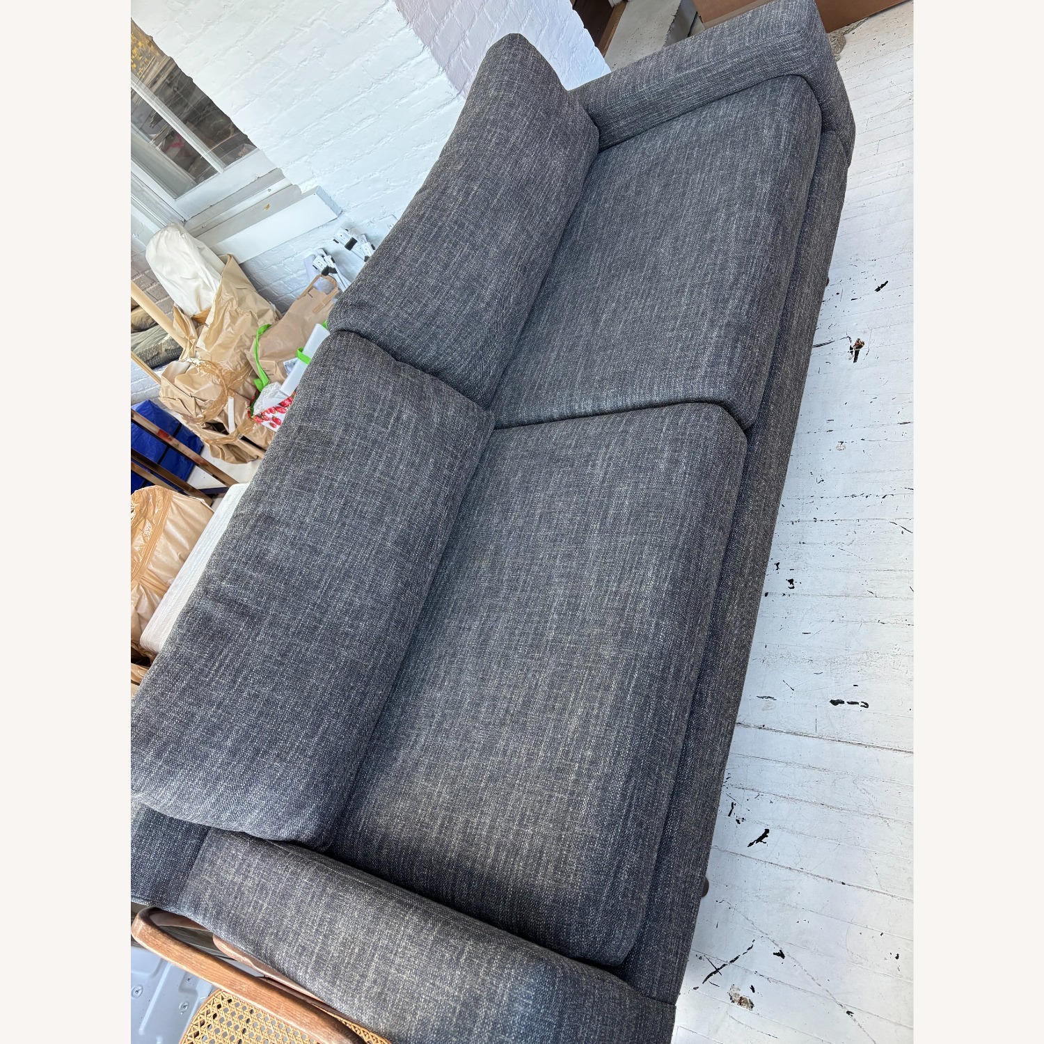 West Elm Eddy Dark Gray 2 Seater Sofa - image-1