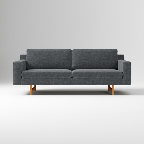 Used West Elm Eddy Dark Gray 2 Seater Sofa for sale on AptDeco