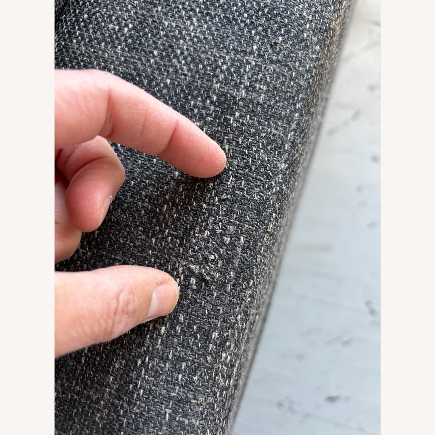 West Elm Eddy Dark Gray 2 Seater Sofa - image-3