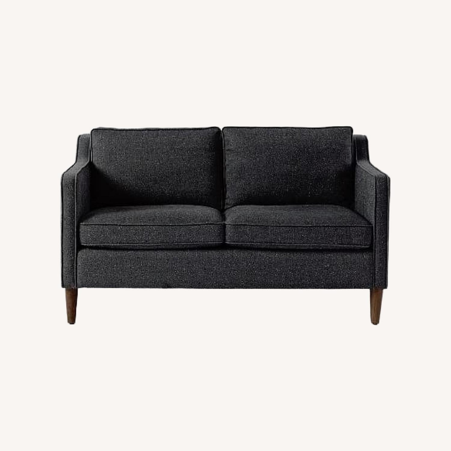 West Elm Hamilton Light Gray Fabric 2 Seater Sofa - image-0