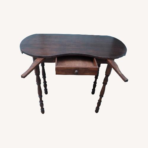 Used Vintage/Antique Dark Brown Wood Desk for sale on AptDeco
