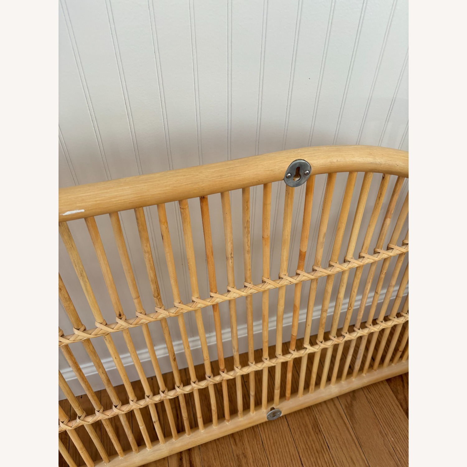 The Citizenry Light Brown Rattan Headboard - image-3