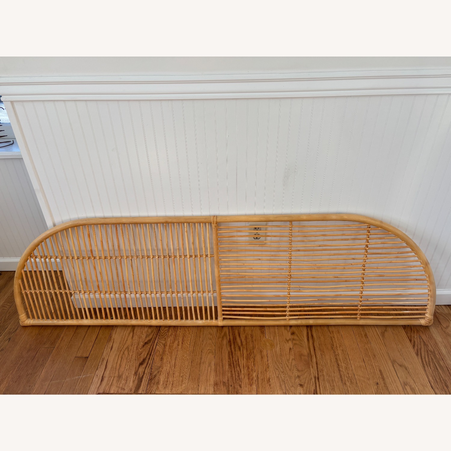 The Citizenry Light Brown Rattan Headboard - image-1