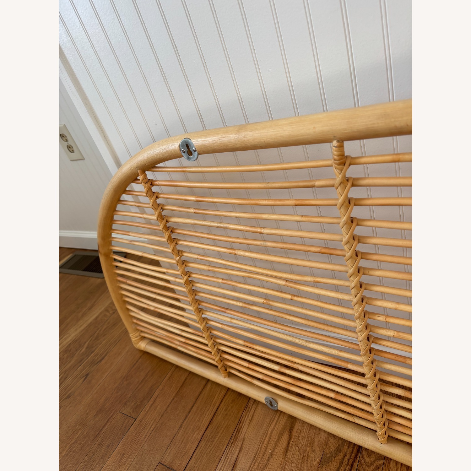 The Citizenry Light Brown Rattan Headboard - image-4