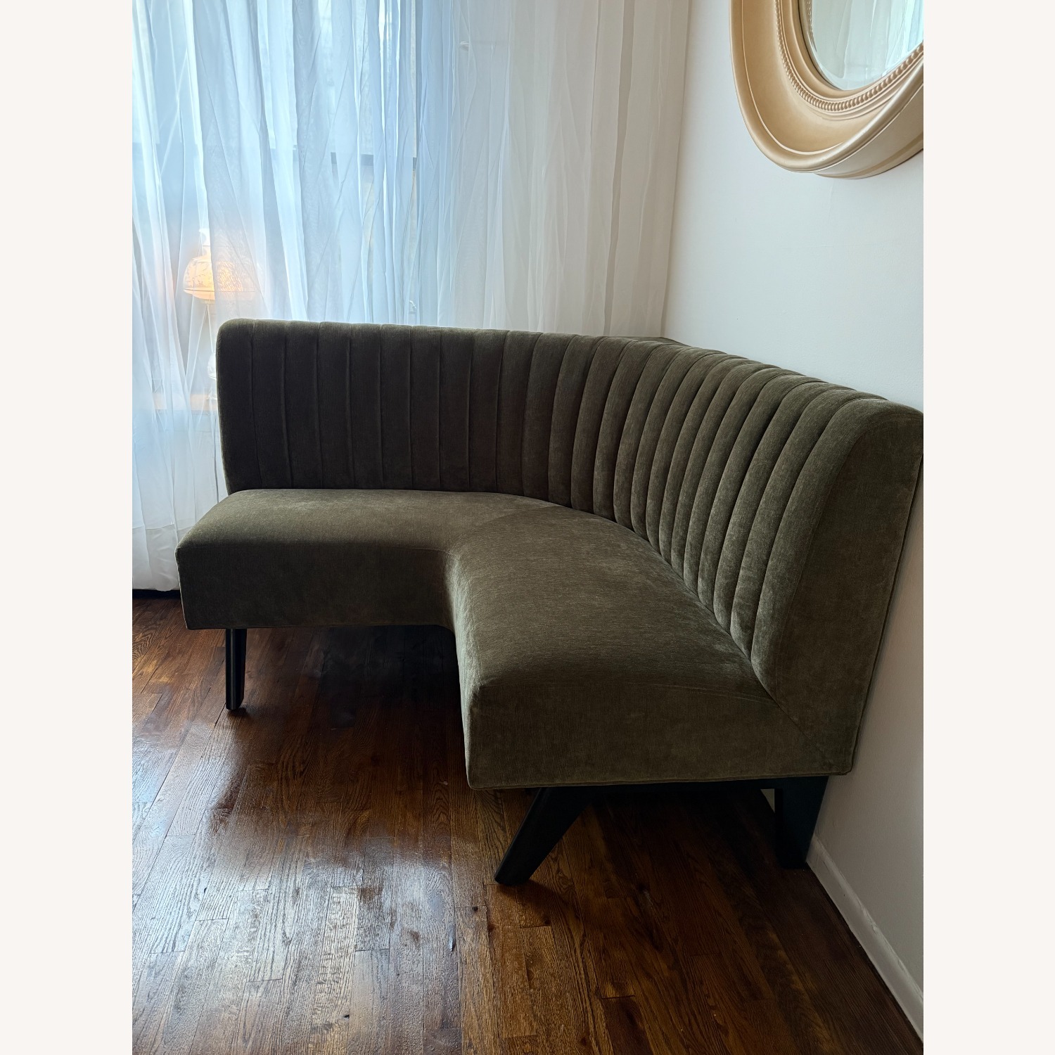 West Elm Novak 52" Corner Banquette  - image-2