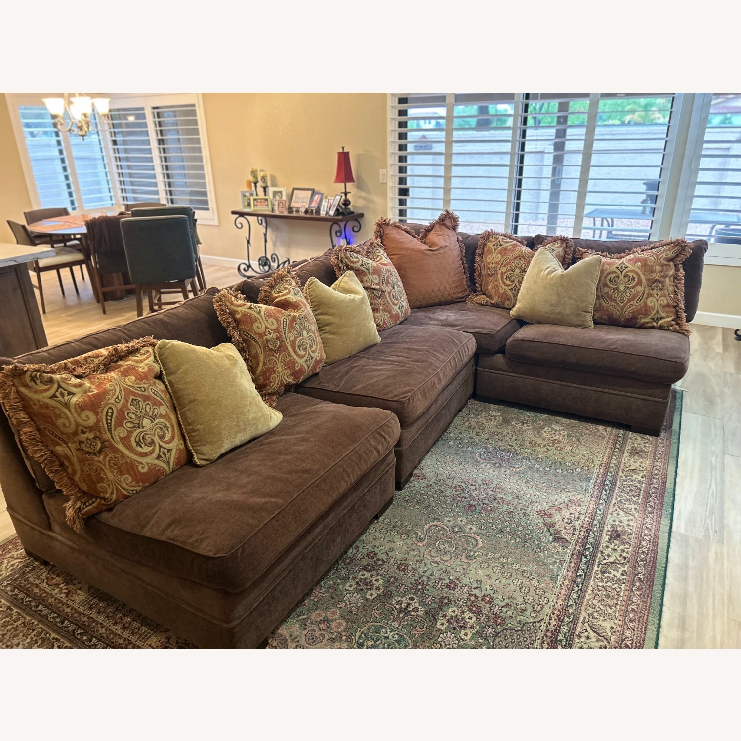 Hendredon Dark Brown 3+ Piece Sectional  - image-7