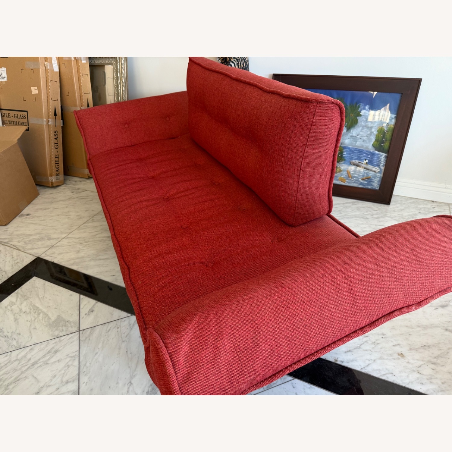 Small Lounge Sofa 3+ Seater Sofa Sleeper  - image-5