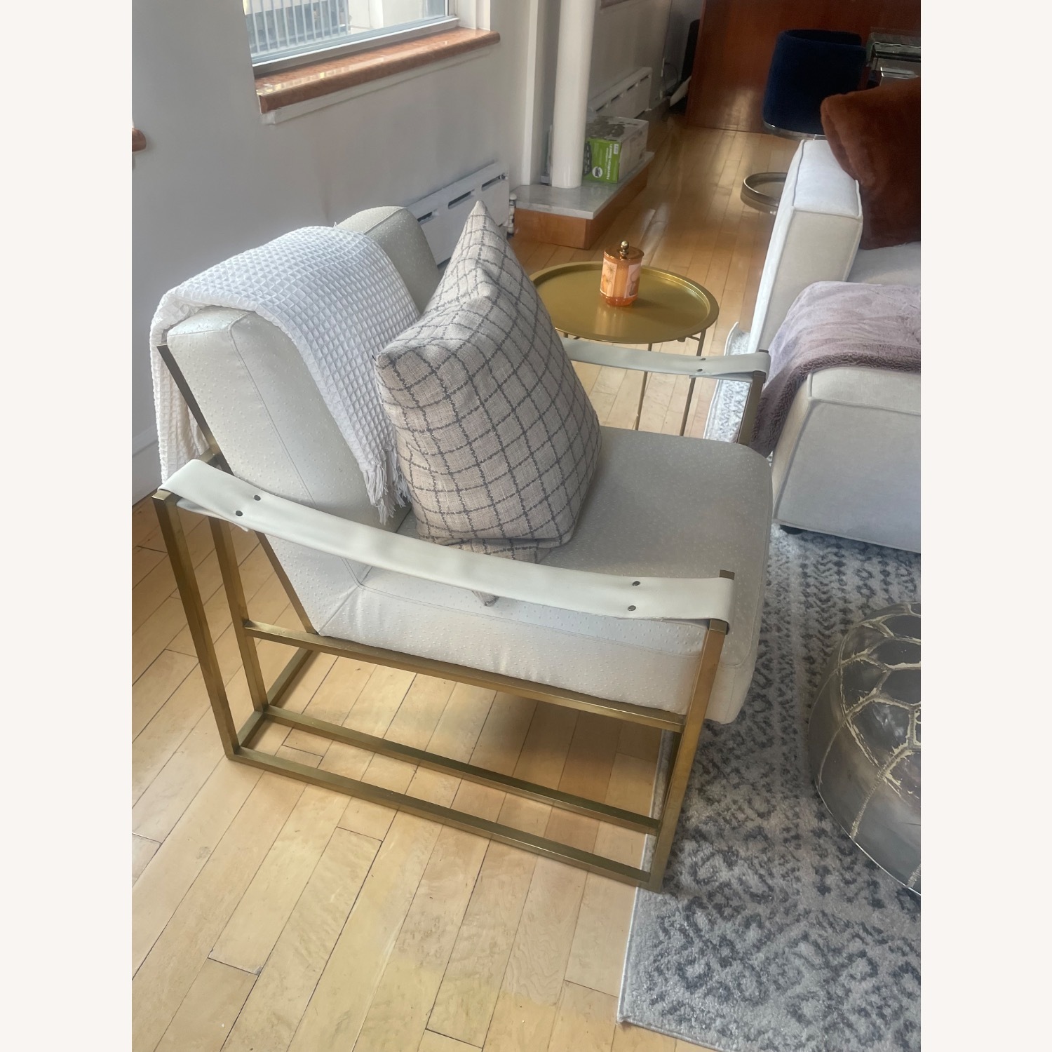 Restoration Hardware Kleemore Natural Leather Accent Chair - image-5