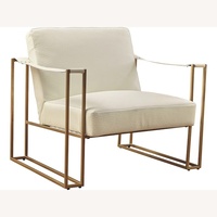 Restoration Hardware Kleemore Natural Leather Accent Chair