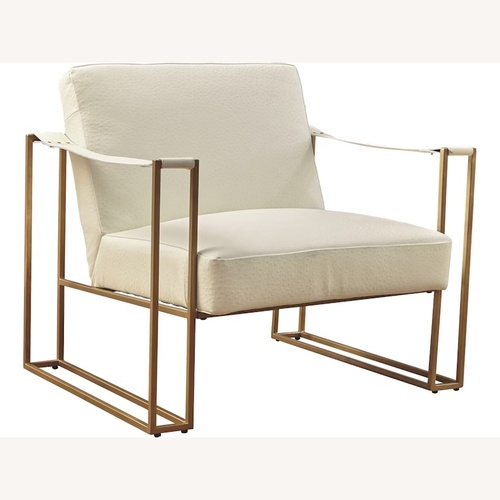 Used Restoration Hardware Kleemore Natural Leather Accent Chair for sale on AptDeco