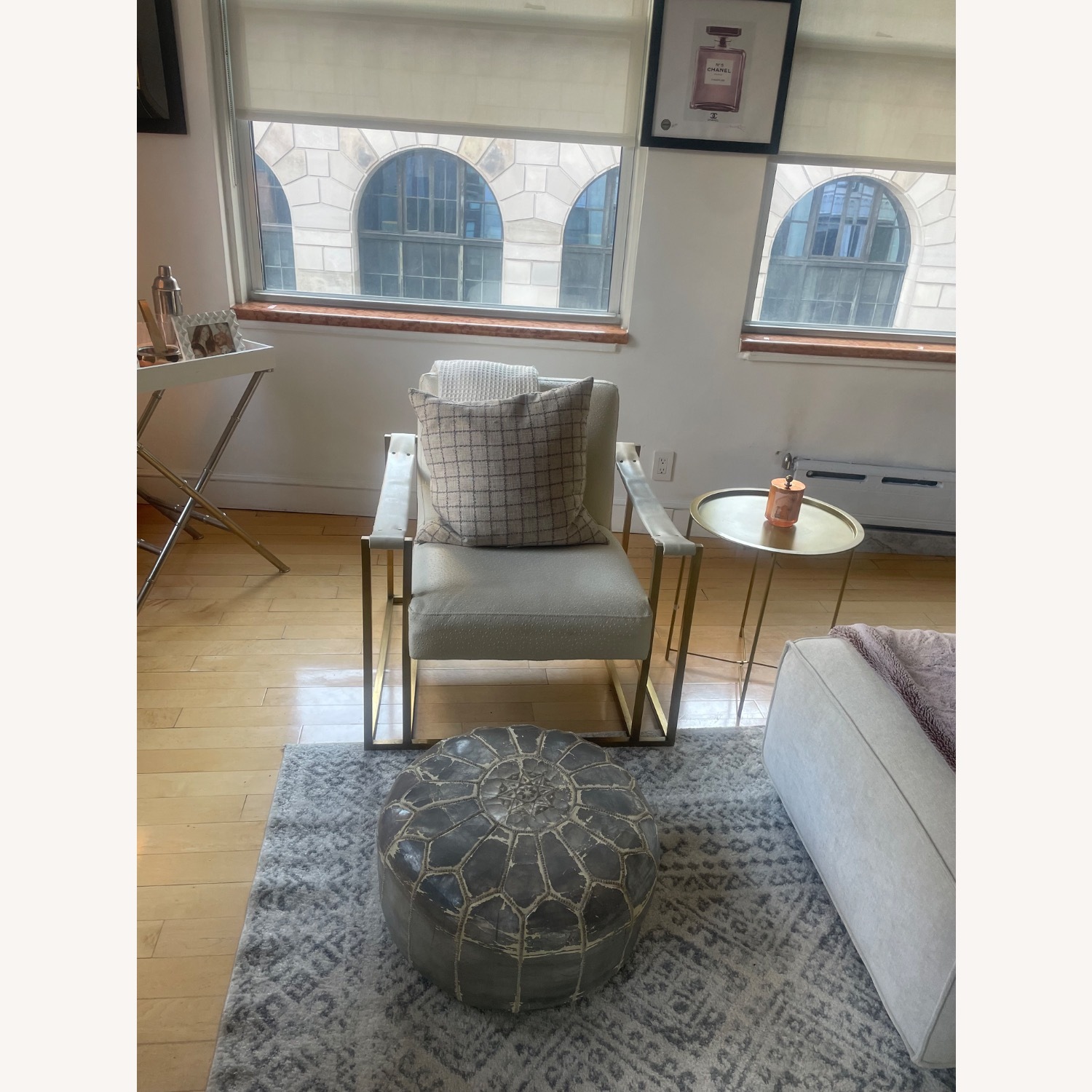 Restoration Hardware Kleemore Natural Leather Accent Chair - image-4