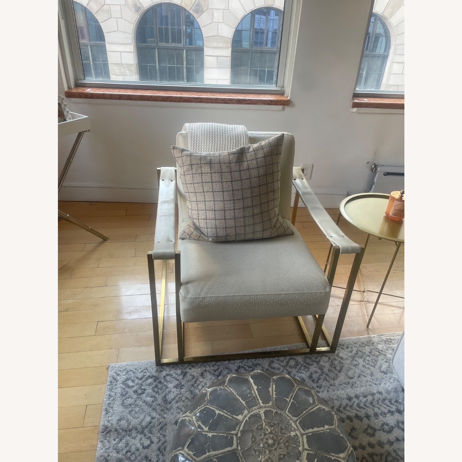 Restoration Hardware Kleemore Natural Leather Accent Chair - image-7