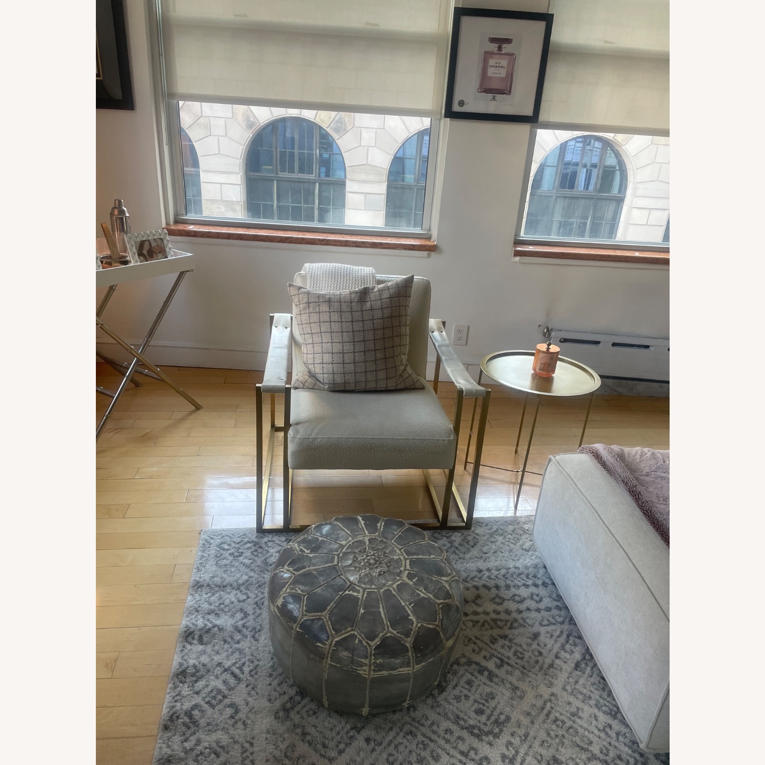 Restoration Hardware Kleemore Natural Leather Accent Chair - image-3