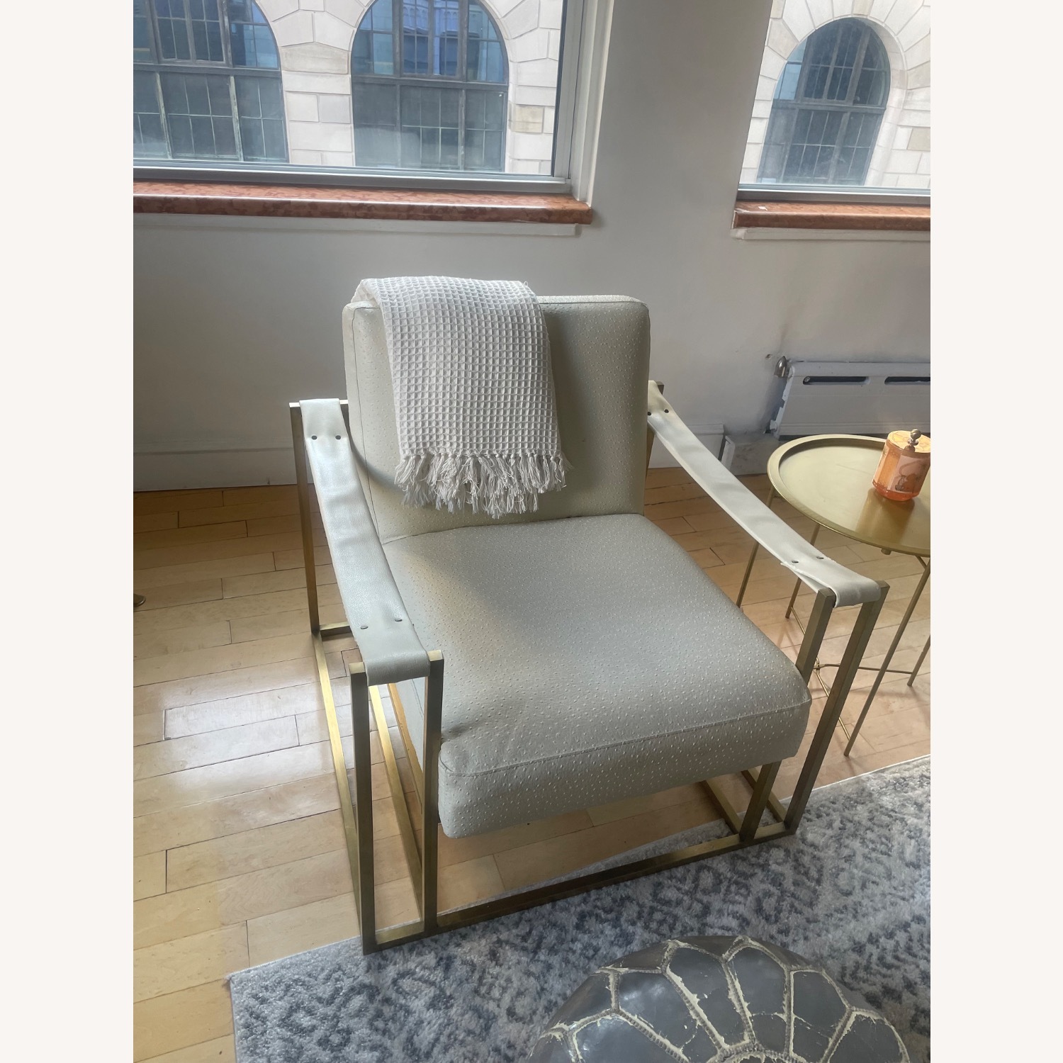 Restoration Hardware Kleemore Natural Leather Accent Chair - image-6