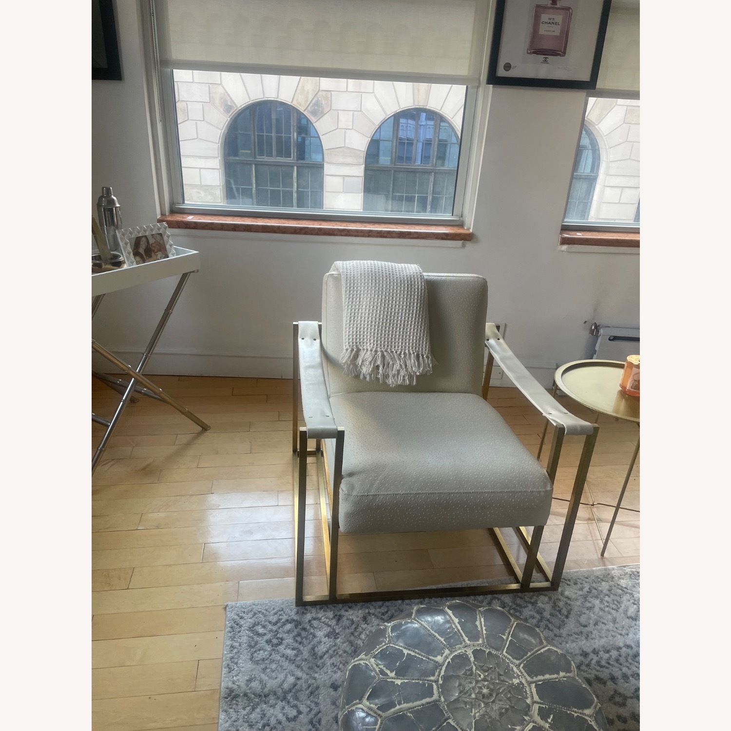 Restoration Hardware Kleemore Natural Leather Accent Chair - image-2