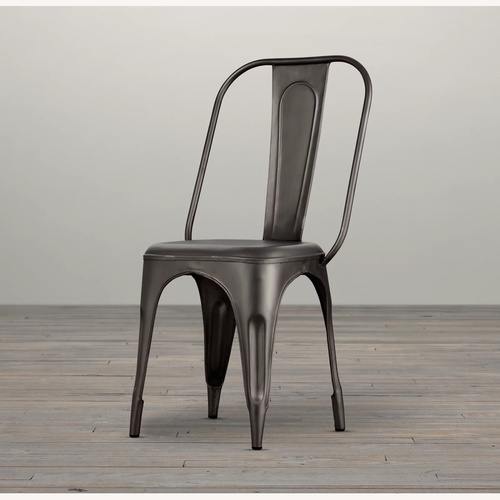 Used Restoration Hardware Black Metal Dining Chairs for sale on AptDeco