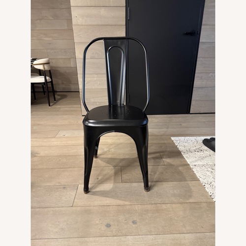 Used Restoration Hardware Black Metal Dining Chairs for sale on AptDeco