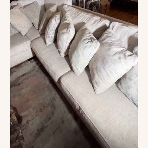 Used Ashley Furniture Light Gray 3+ Piece Sectional for sale on AptDeco