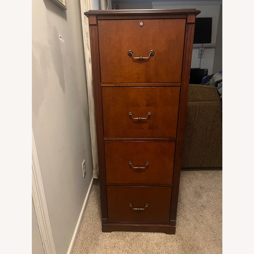 Used Bassett Dark Brown Media Storage for sale on AptDeco