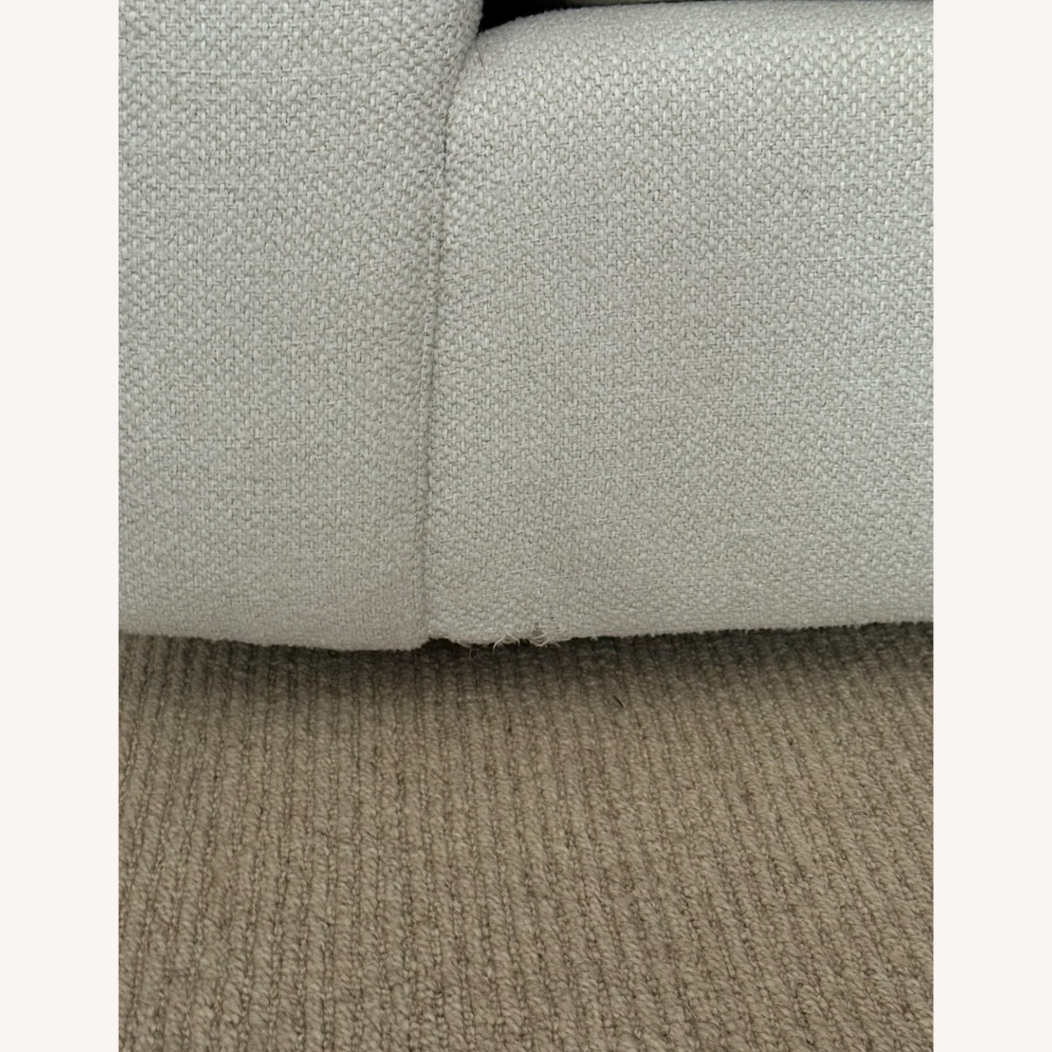 Crate & Barrel Lotus White Chair and a Half - image-5