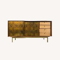 Industry Modernism Maze Brass Cabinet