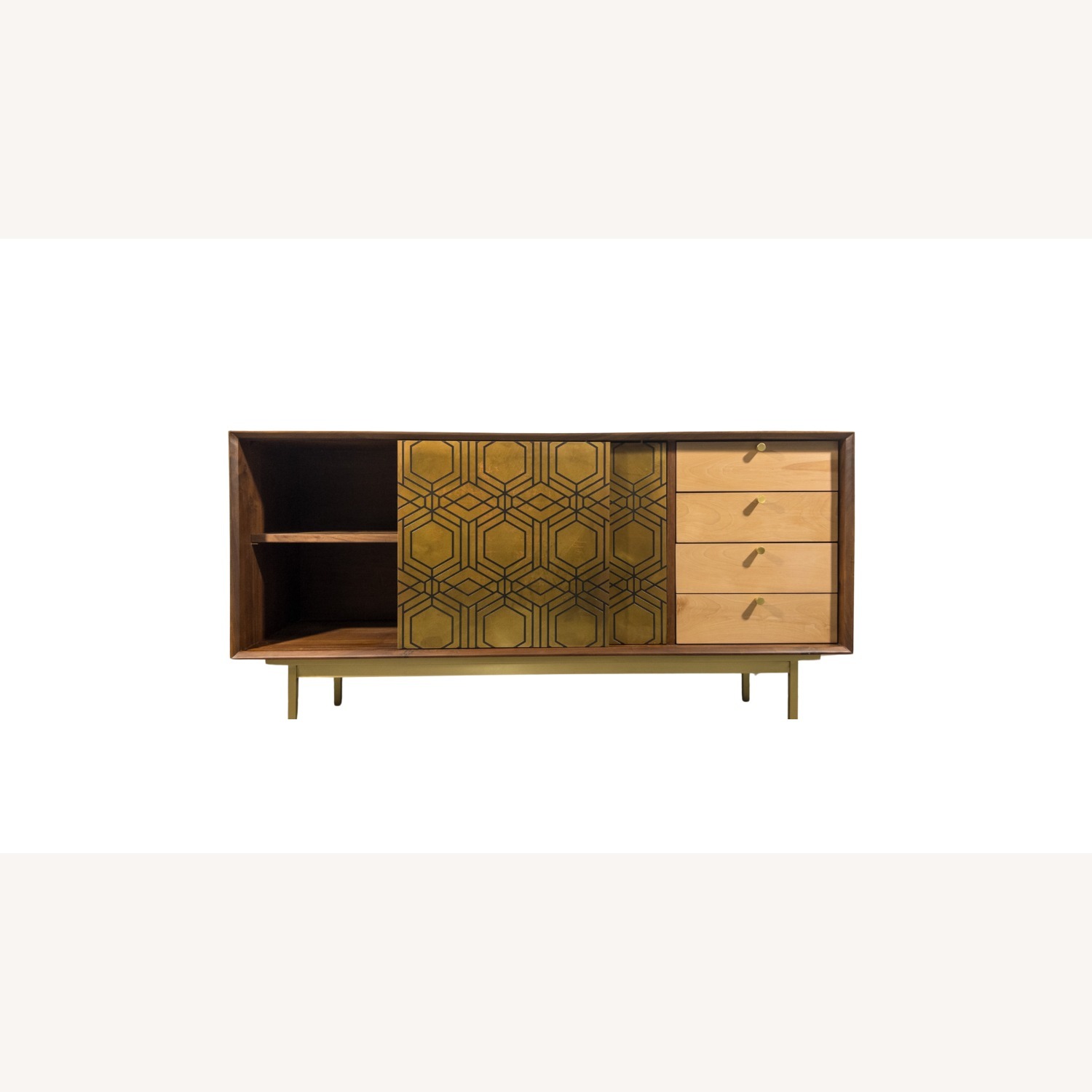 Industry Modernism Maze Brass Cabinet - image-2