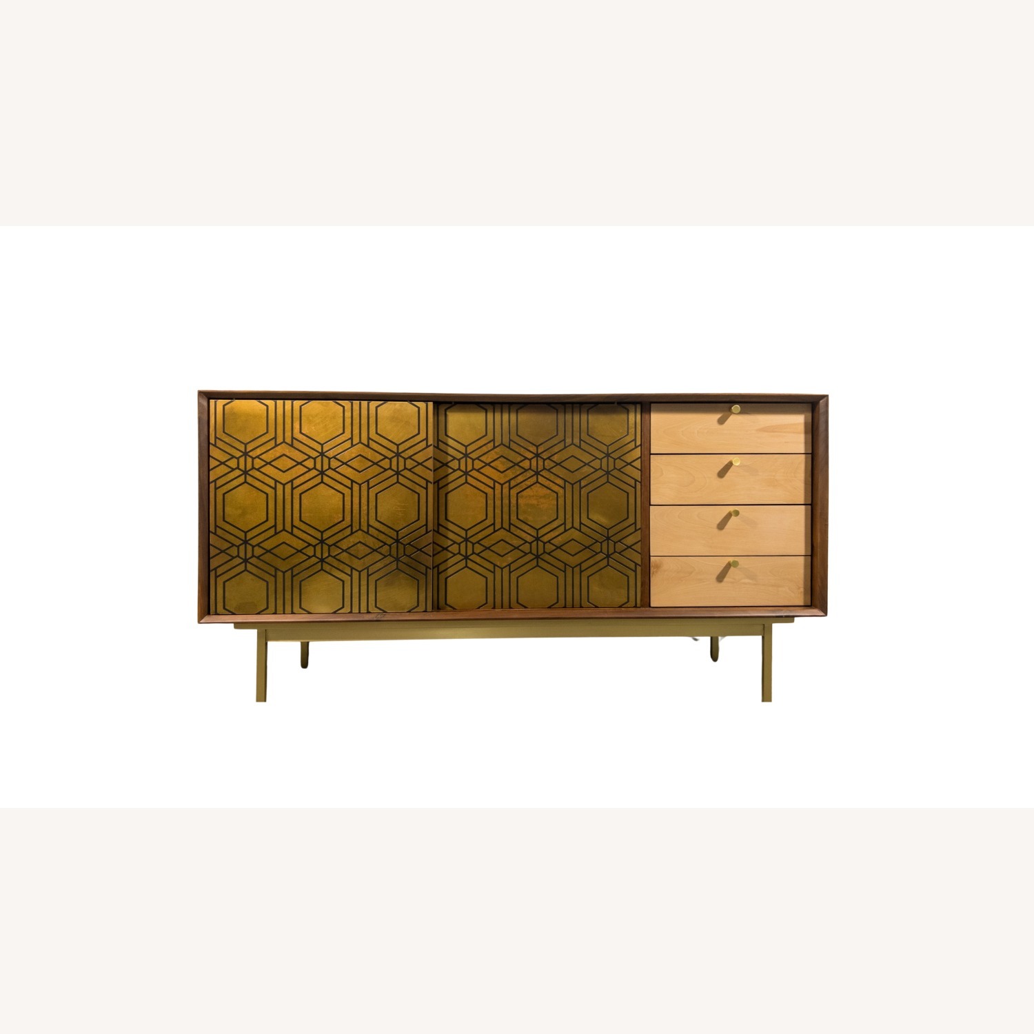 Industry Modernism Maze Brass Cabinet - image-1