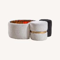 IM Kissenorga iIlusional Coffee Table+  2 Ottomans