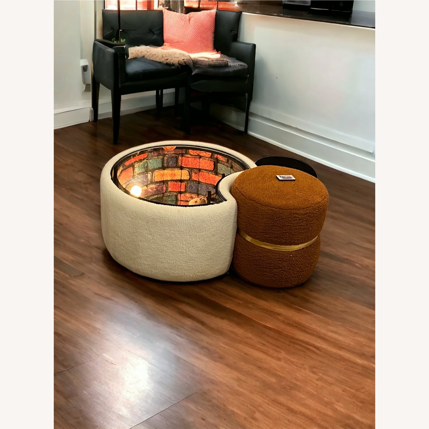 IM Kissenorga iIlusional Coffee Table+  2 Ottomans - image-5