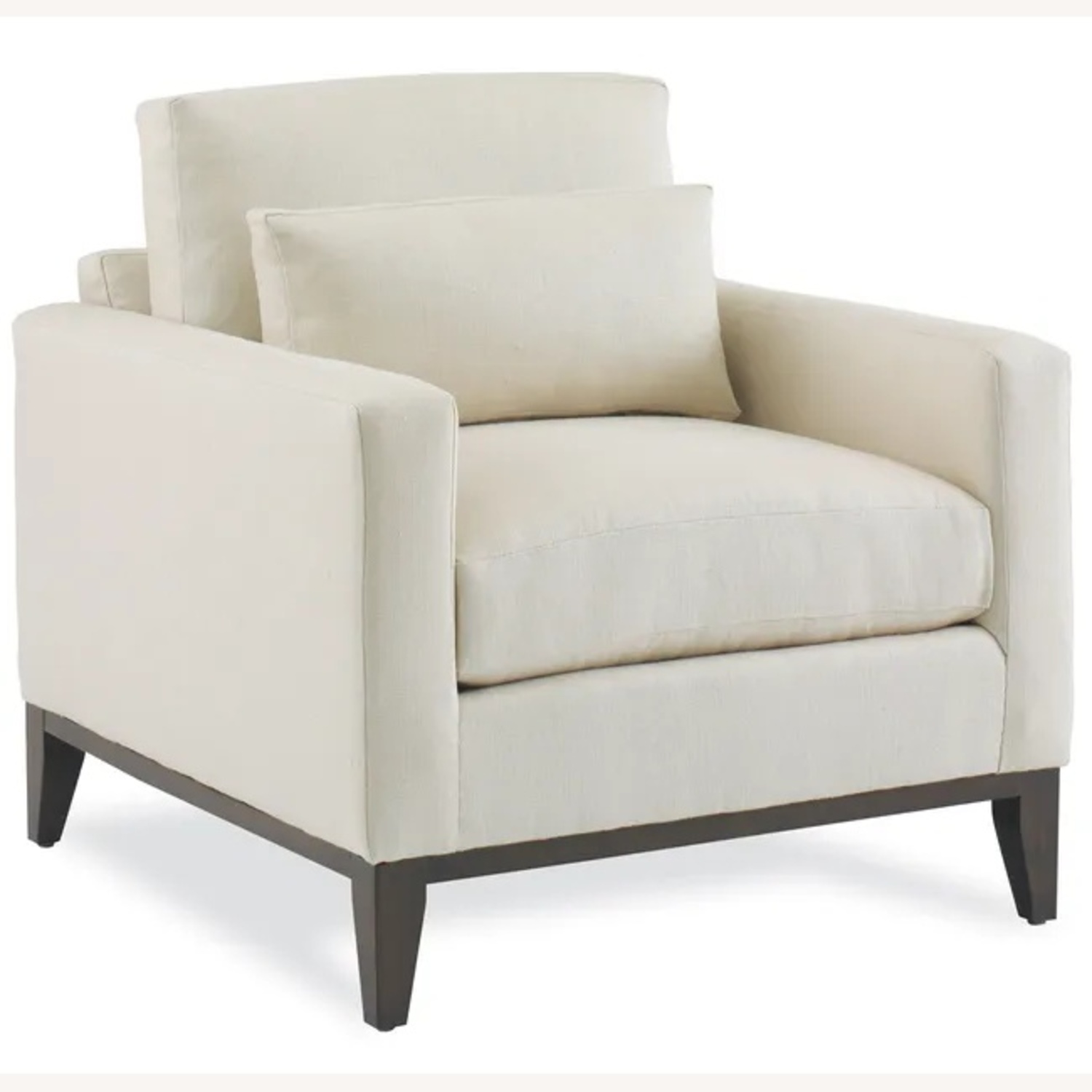 Kravet Lorane Chair Light Gray Velvet Armchair - image-13