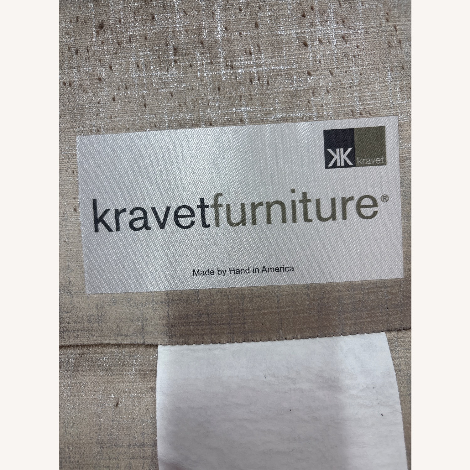 Kravet Lorane Chair Light Gray Velvet Armchair - image-9