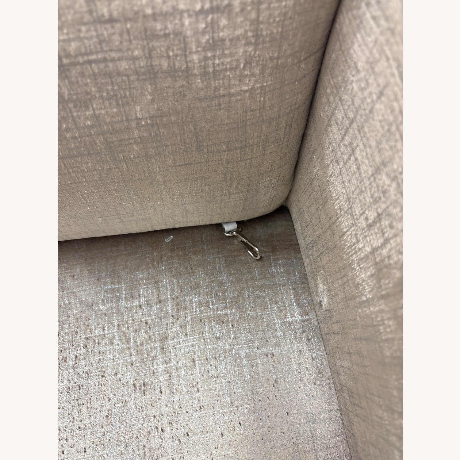 Kravet Lorane Chair Light Gray Velvet Armchair - image-11