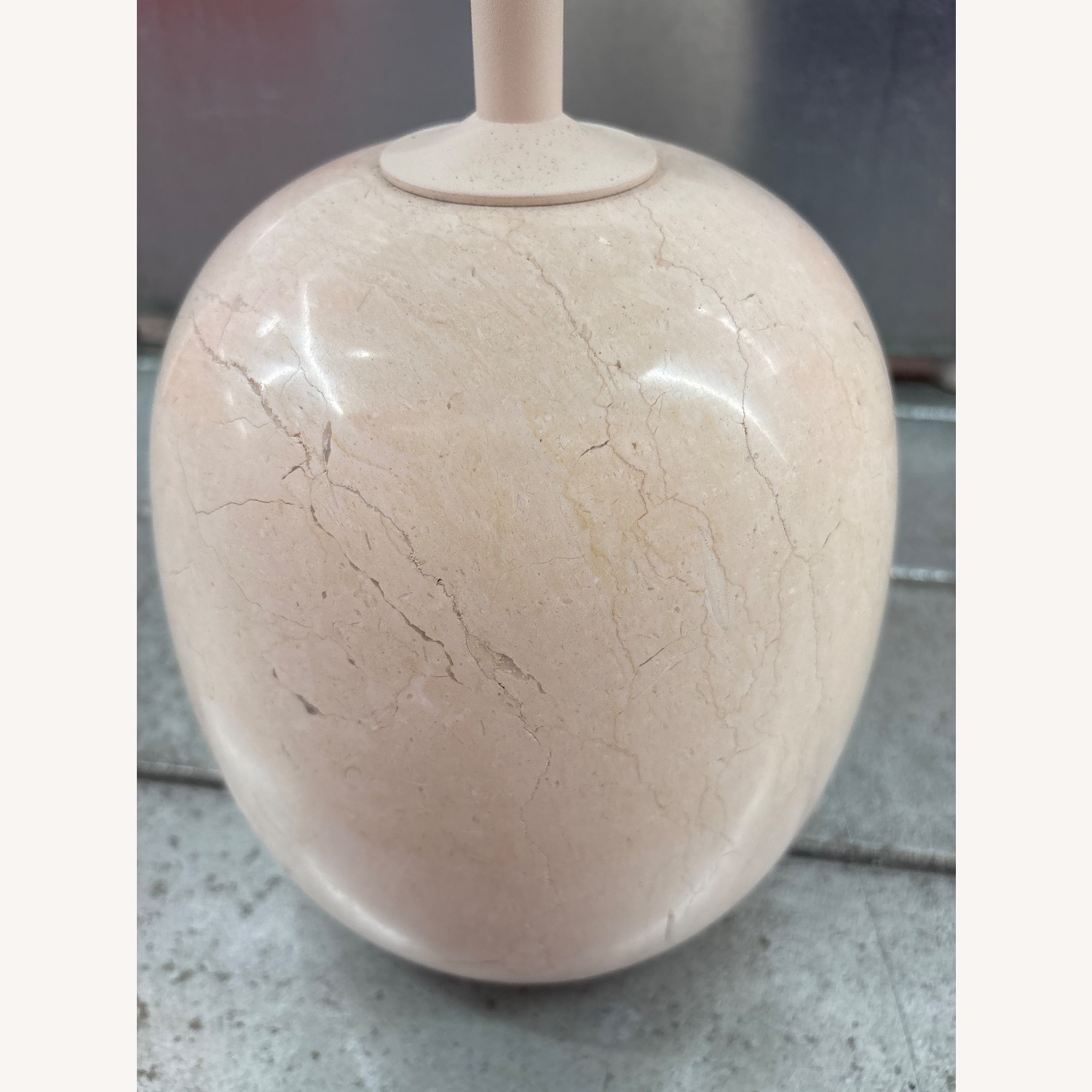 White Marble Side Table - image-5