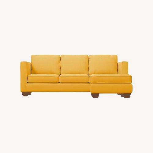 Used Apt2b Catalina Yellow Velvet Sleeper Sofa for sale on AptDeco