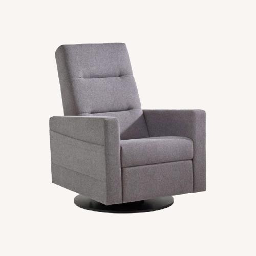 Used Dutailier Light Gray Fabric Glider Chair for sale on AptDeco