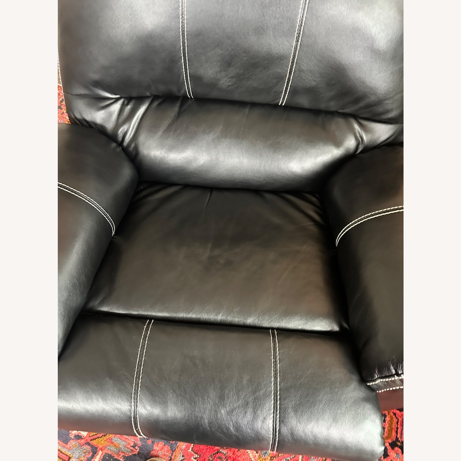 Black Faux Leather Recliner - image-12