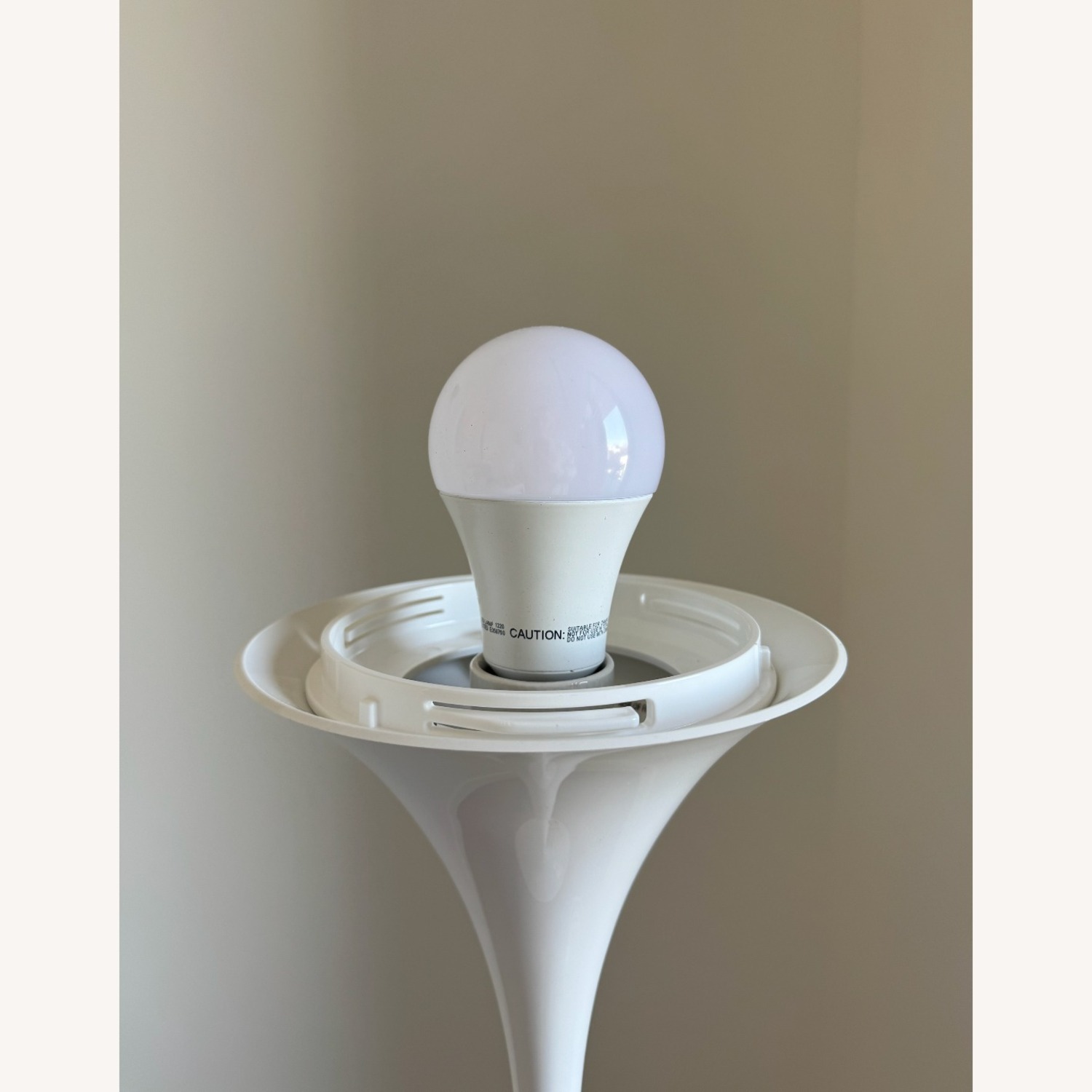 Panton White Panthella Floor Lamp (Louis Poulsen)  - image-7