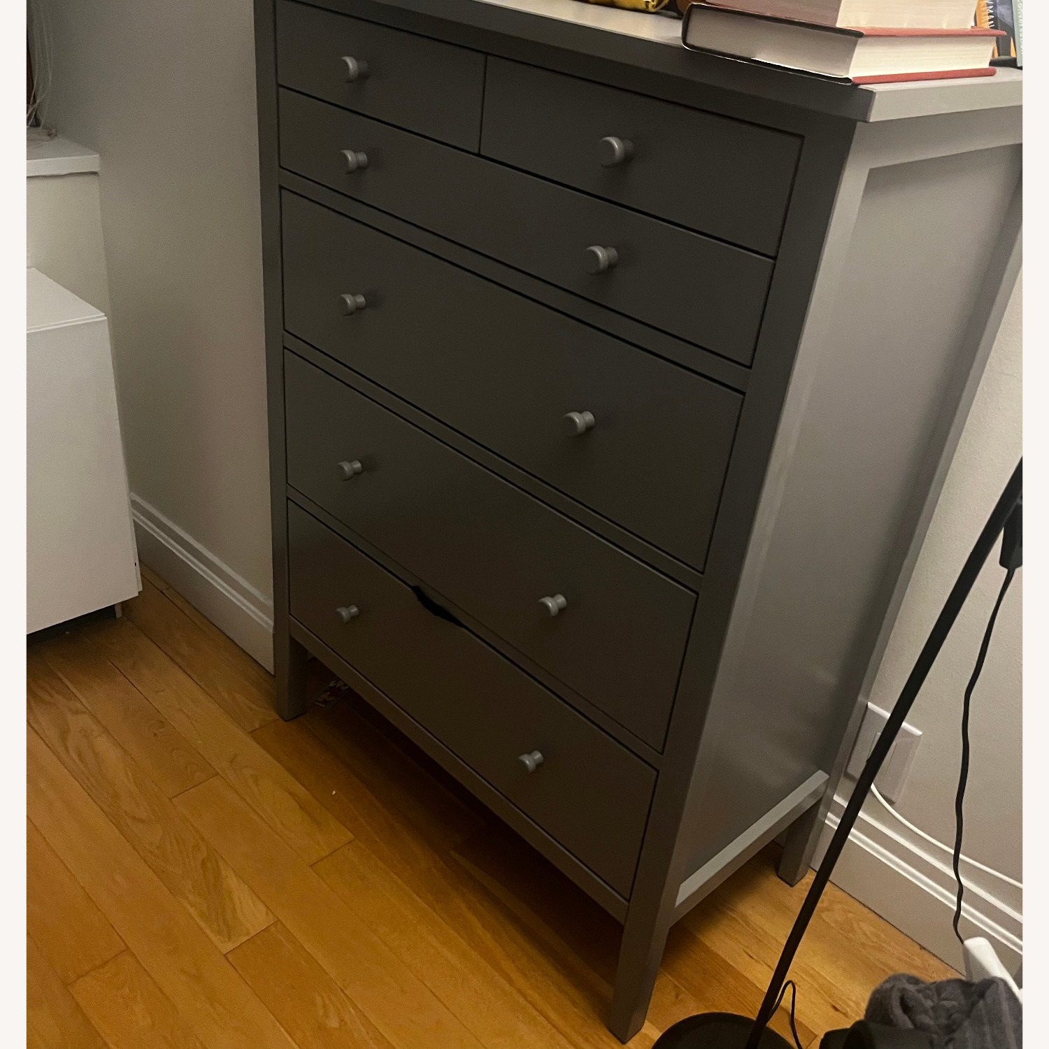 IKEA Gullaberg Dark Gray Wood Dresser - image-3