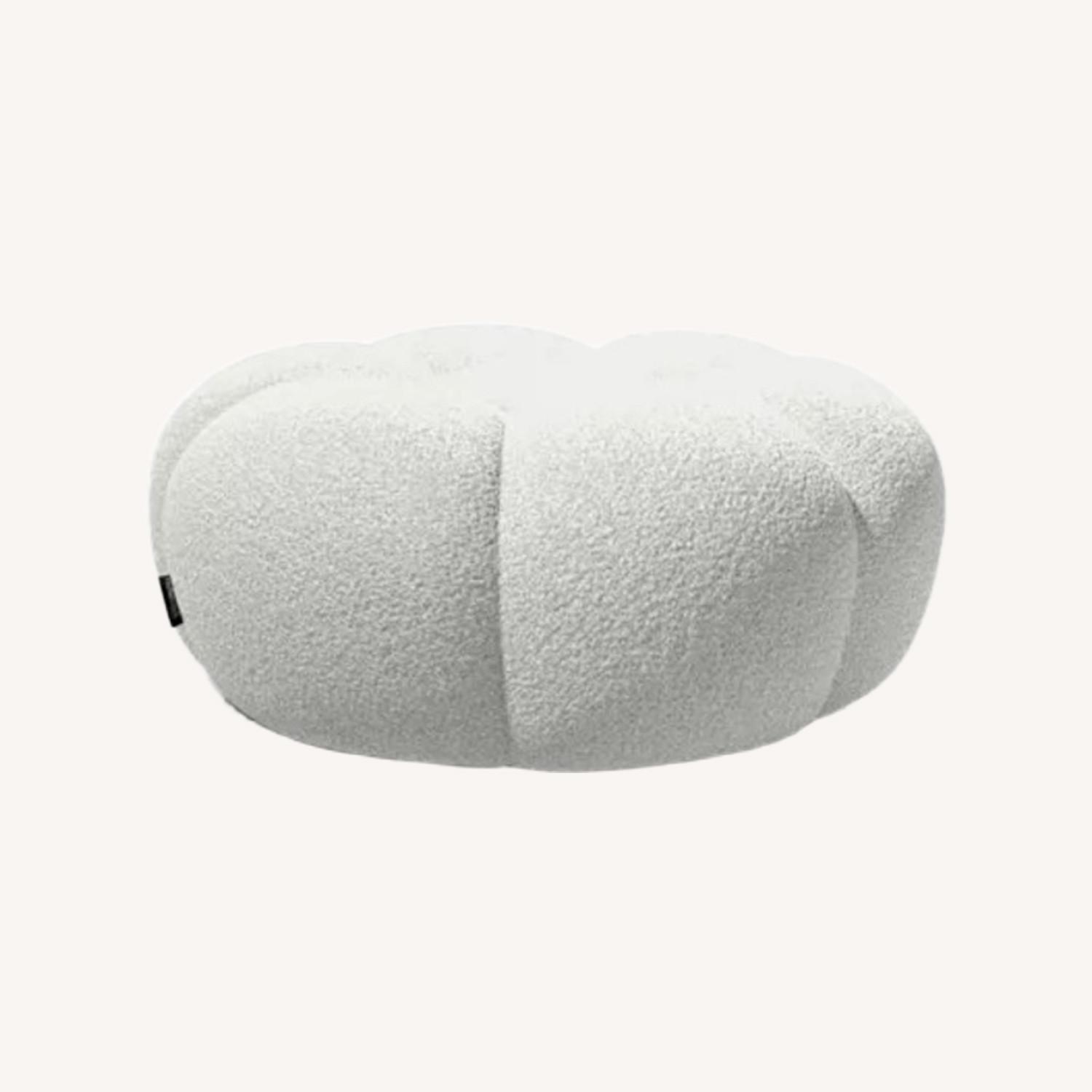 Roche Bobois Bubble White Fabric Ottoman - image-0