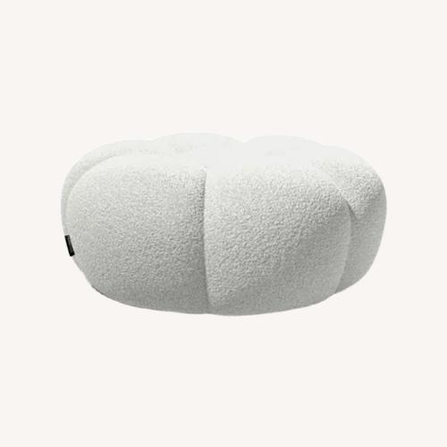 Used Roche Bobois Bubble White Fabric Ottoman for sale on AptDeco