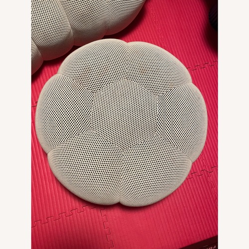 Used Roche Bobois Bubble White Fabric Ottoman for sale on AptDeco