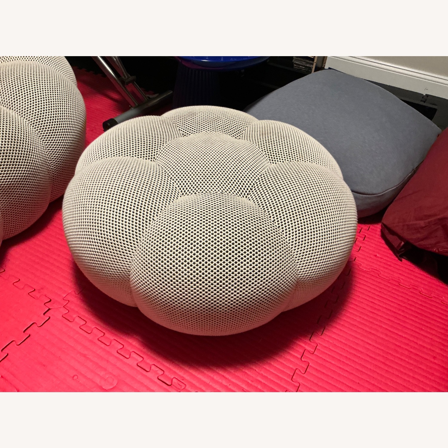 Roche Bobois Bubble White Fabric Ottoman - image-2