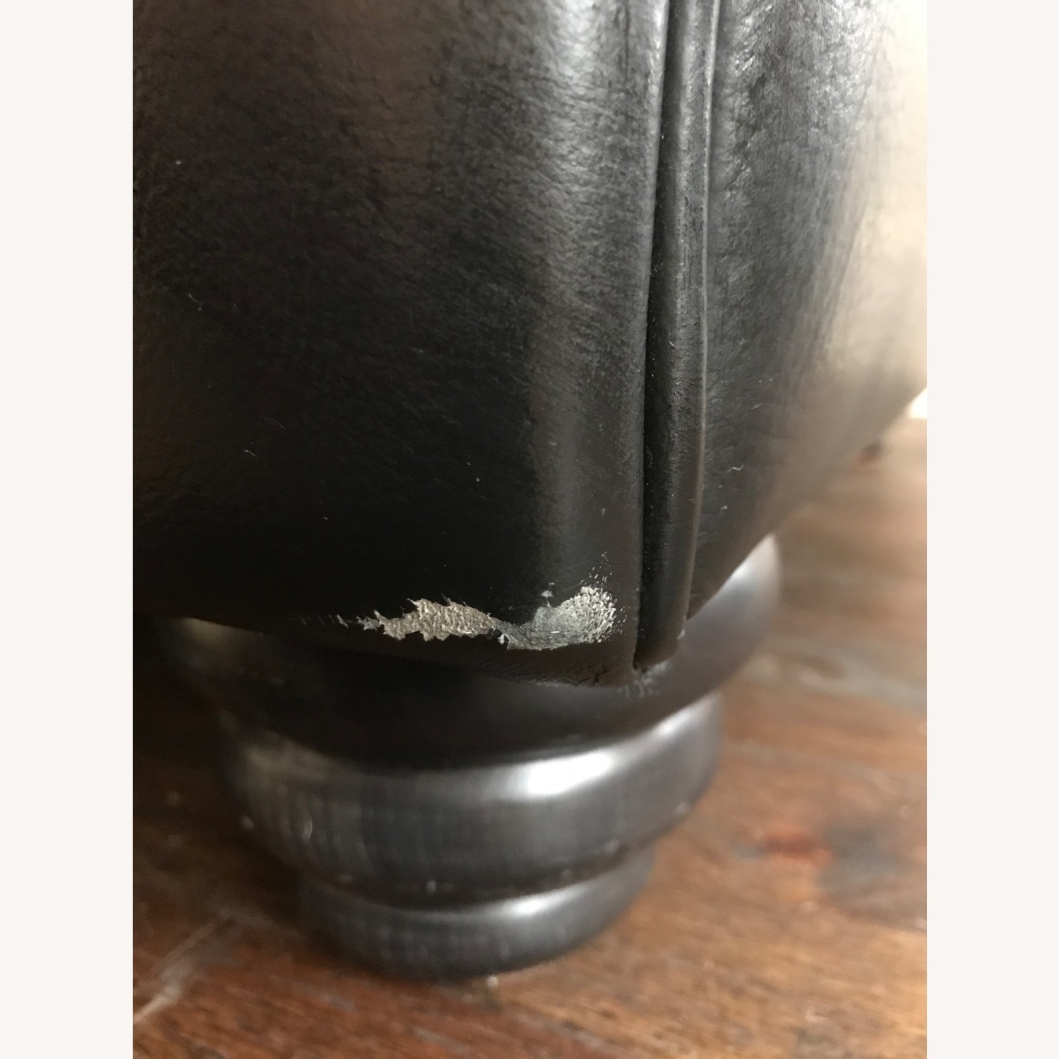 Classic Chesterfield Sofa in Black Leather - image-6