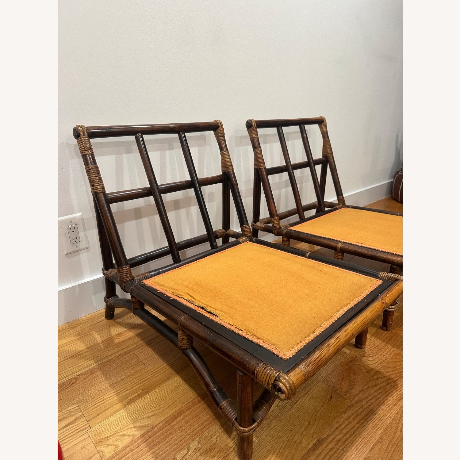 Vintage/Antique Finds Bamboo Accent Chairs - image-3