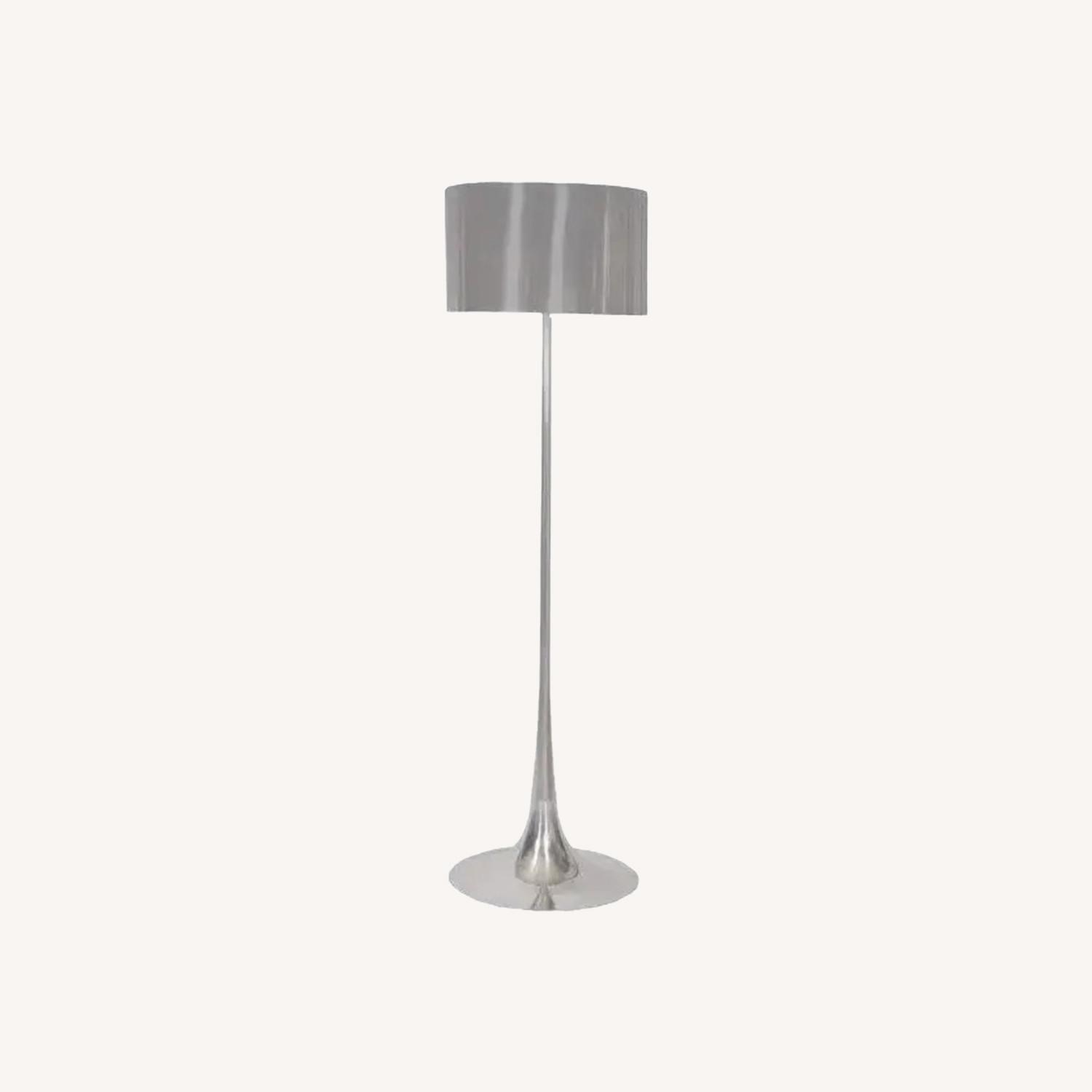 Design Within Reach Spun Dark Gray Metal Floor Lamp - image-0