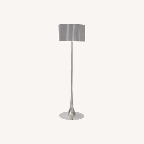 Used Design Within Reach Spun Dark Gray Metal Floor Lamp for sale on AptDeco
