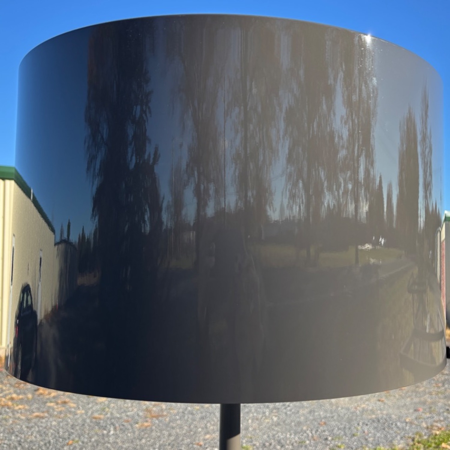 Design Within Reach Spun Dark Gray Metal Floor Lamp - image-6