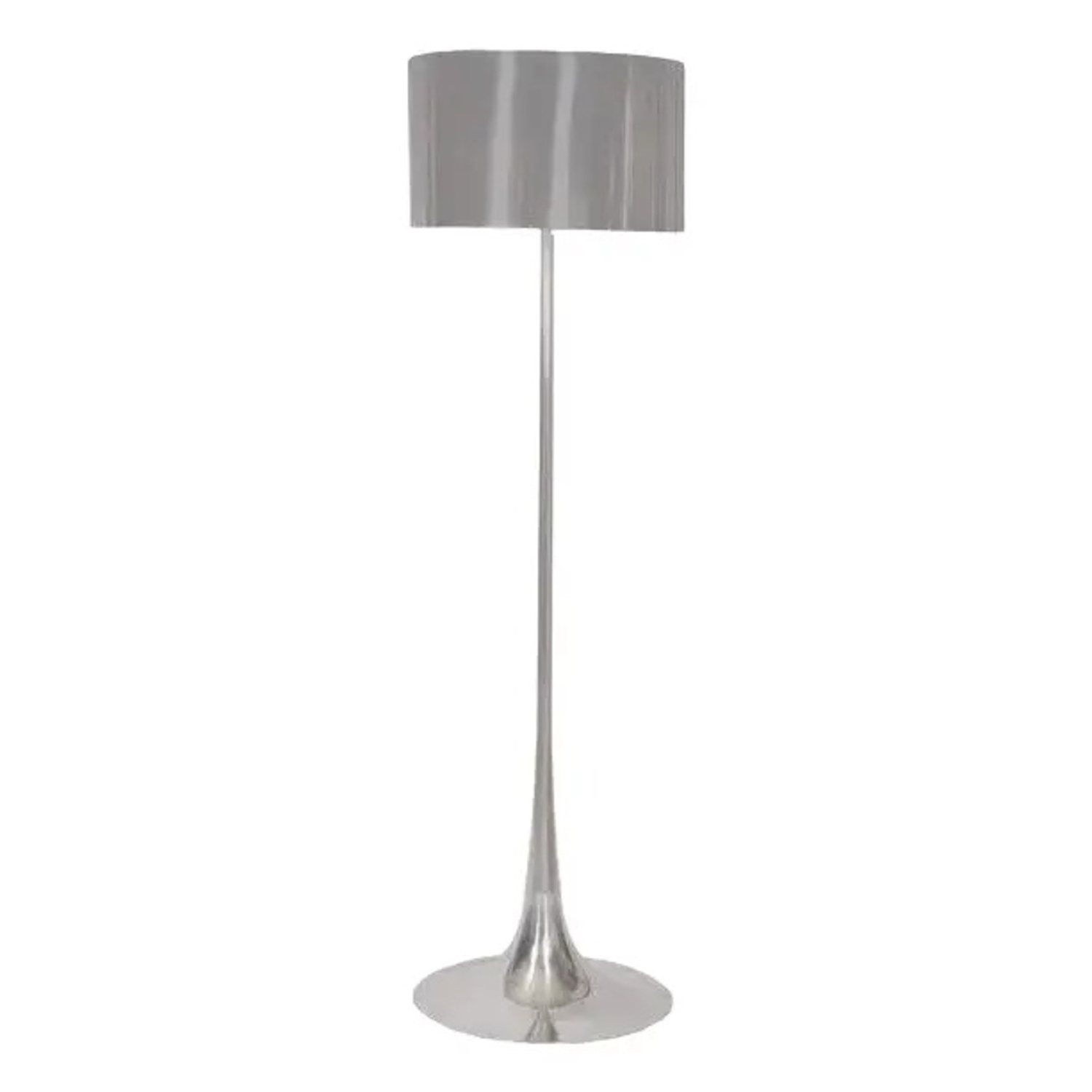 Design Within Reach Spun Dark Gray Metal Floor Lamp - image-7