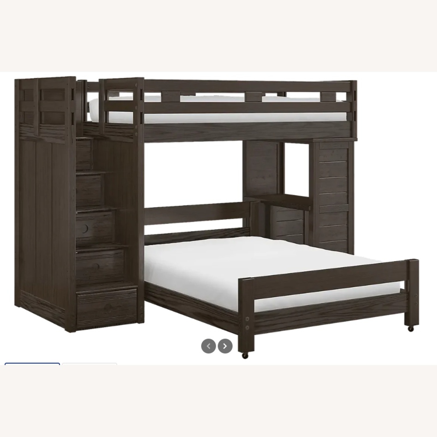 Rooms To Go Creekside Wood Bunk bed/Desk Combo - image-8