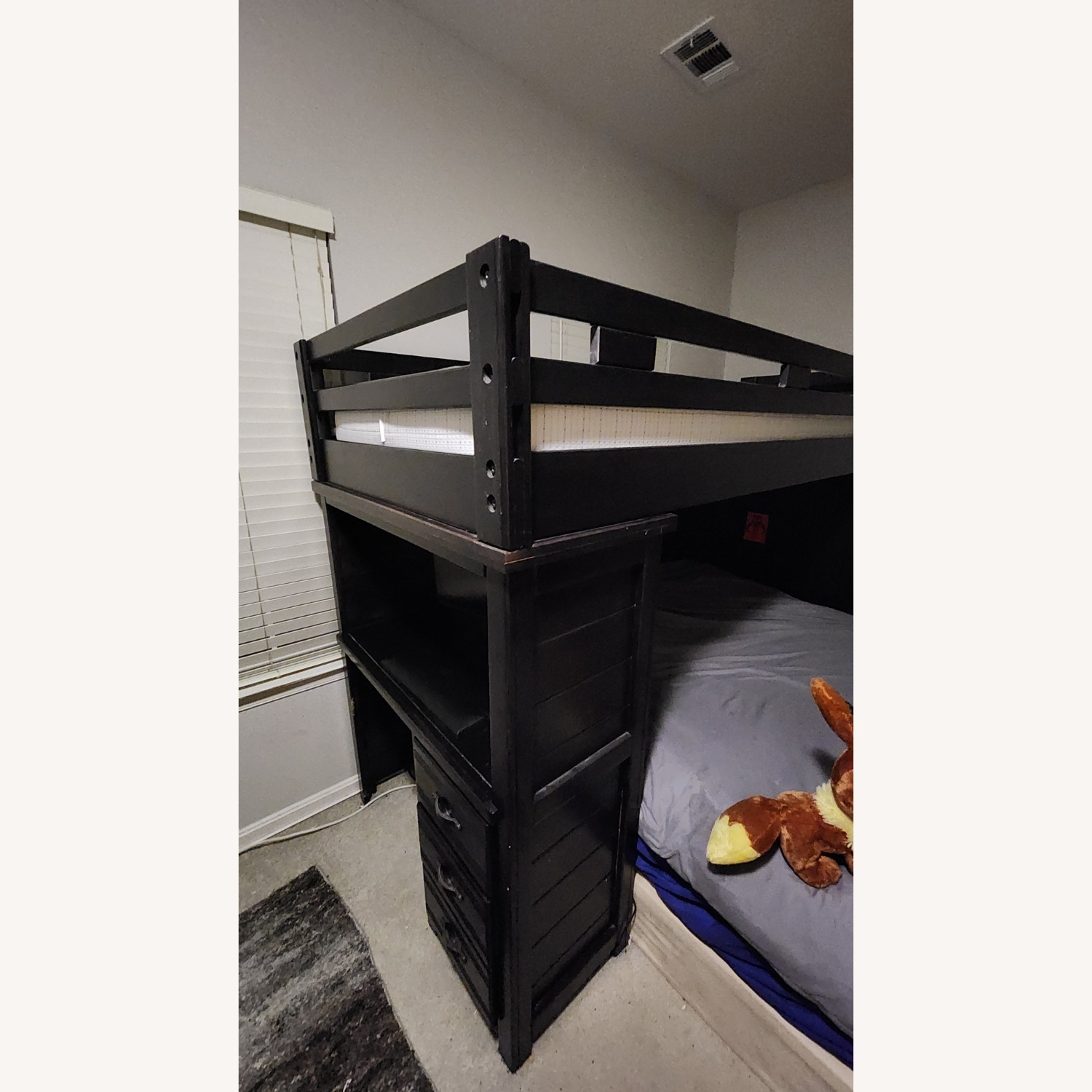 Rooms To Go Creekside Wood Bunk bed/Desk Combo - image-2